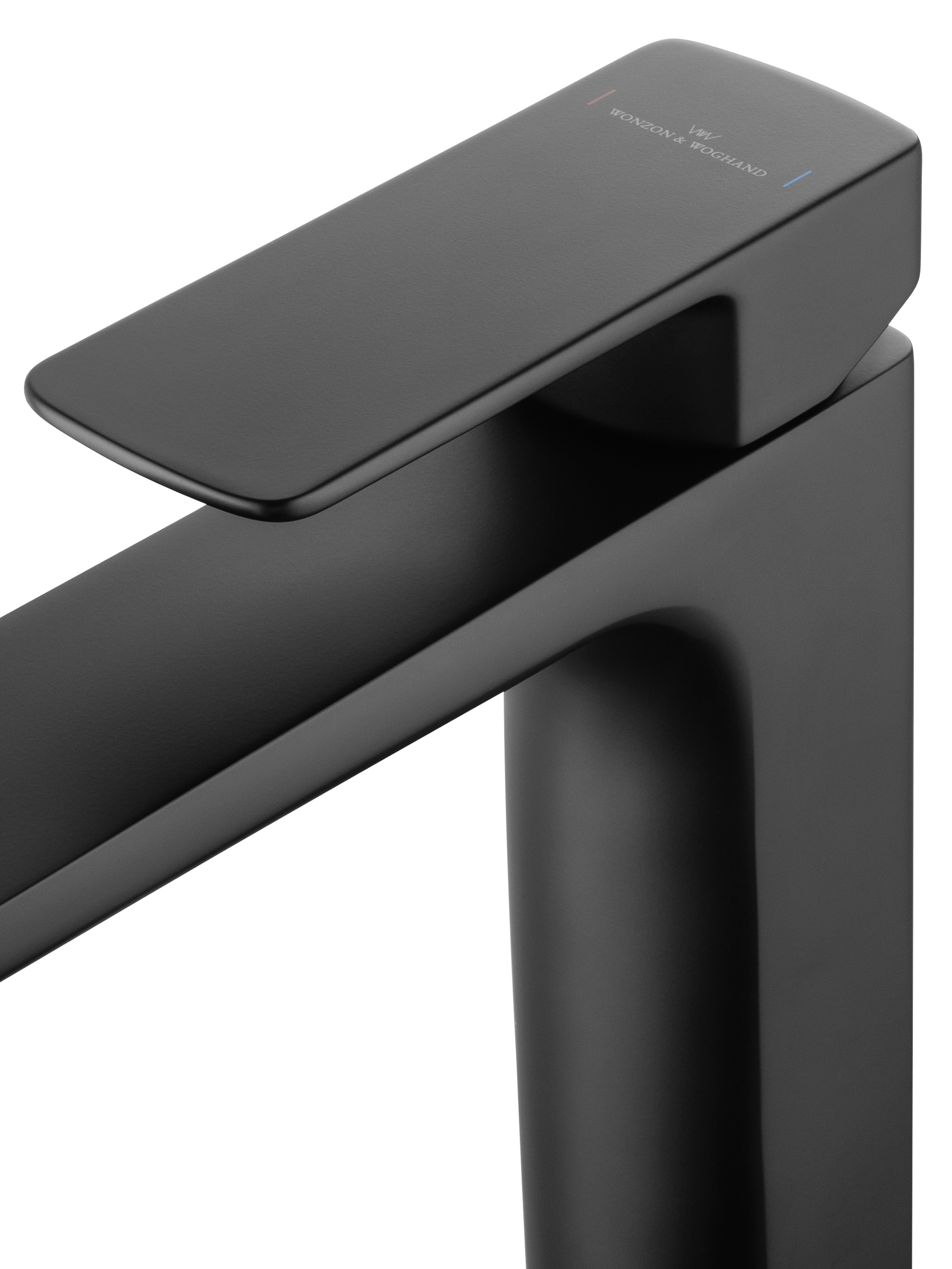 Смеситель для раковины высокий WONZON & WOGHAND EDGE, Черный матовый (WW-88239003-MB) - Gidratop.ru изображение