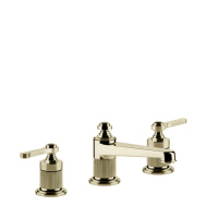 GESSI VENTI20 смеситель для раковины на 3 отверстия, высота излива 50 мм., в комплекте с донным клапаном, цвет Brass PVD