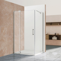 Душевой уголок Extra VSR-1E901010CL, 900/1000*1000, хром, стекло прозрачное - Gidratop.ru изображение