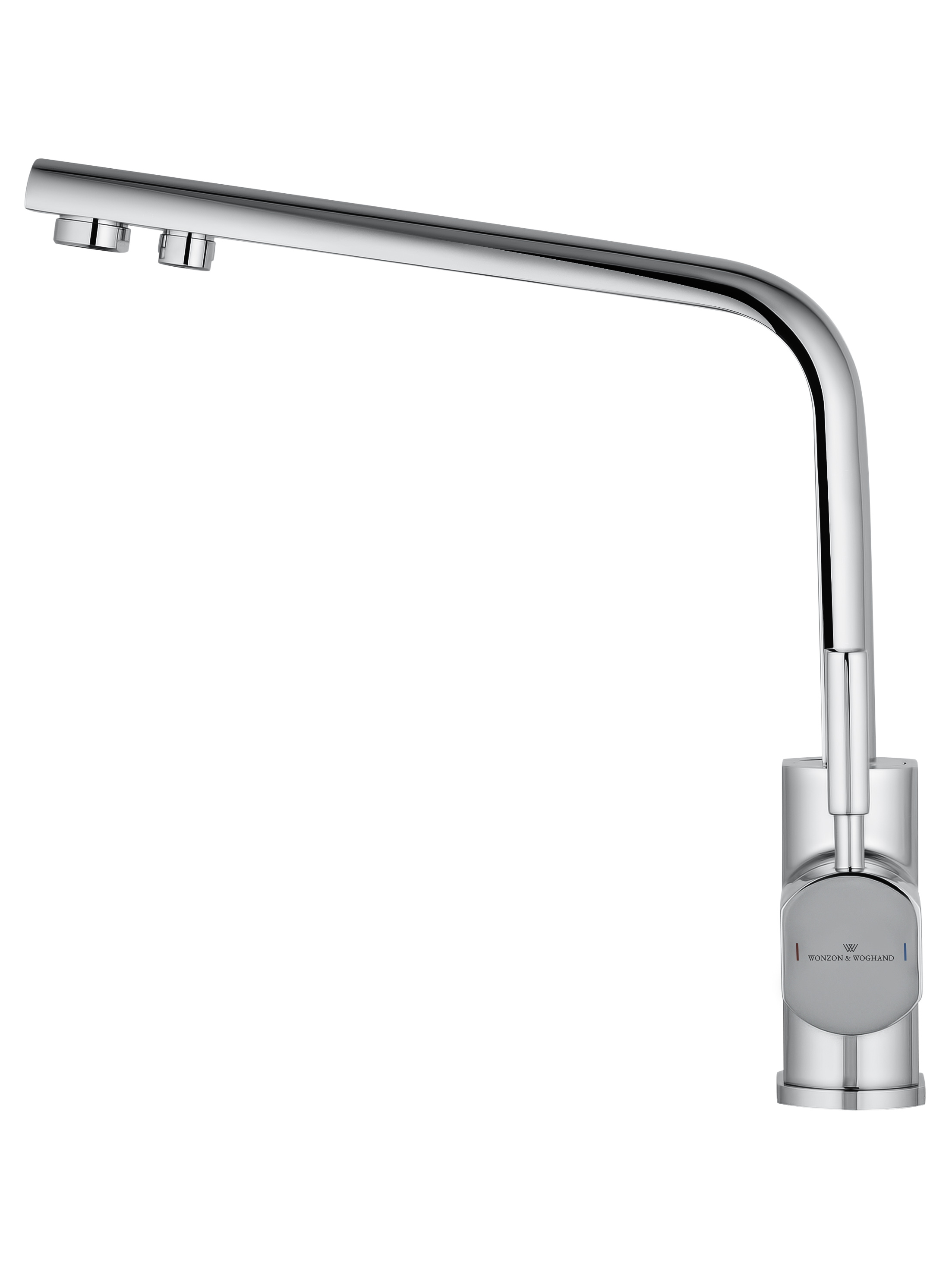 Смеситель для кухни с подключением фильтра WONZON & WOGHAND, Хром (WW-88458003-CR) - Gidratop.ru изображение