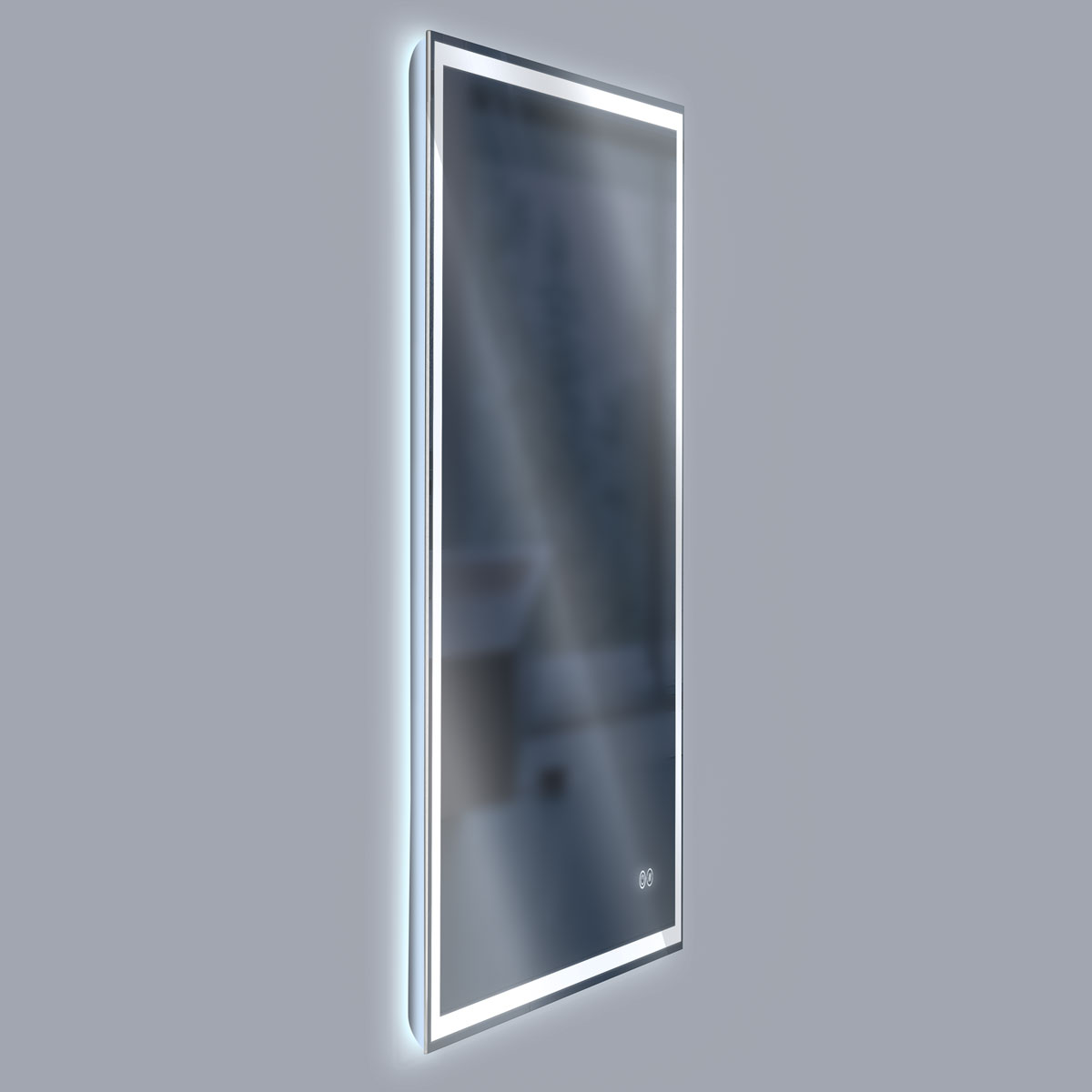 Зеркало LED VLM-3VN700-2 700х800 c сенсорным выключателем и диммером, антизапотевание - Gidratop.ru изображение