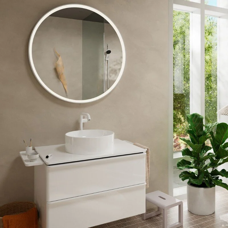 Смеситель для раковины Hansgrohe Tecturis S 73372700, цвет белый матовый - Gidratop.ru изображение