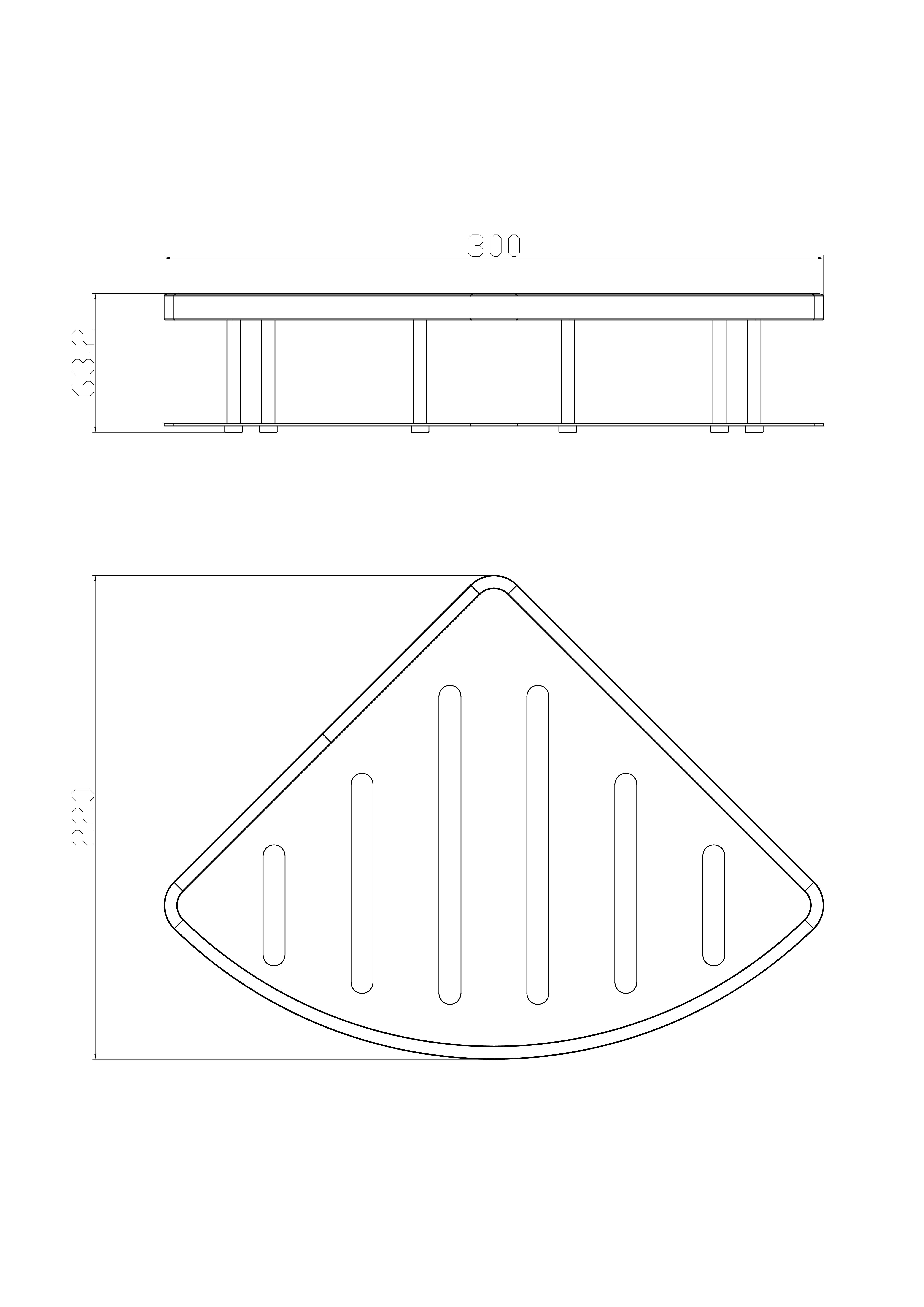 Полка для ванной угловая WONZON & WOGHAND, Темный графит (WW-4132-BGM) - Gidratop.ru изображение