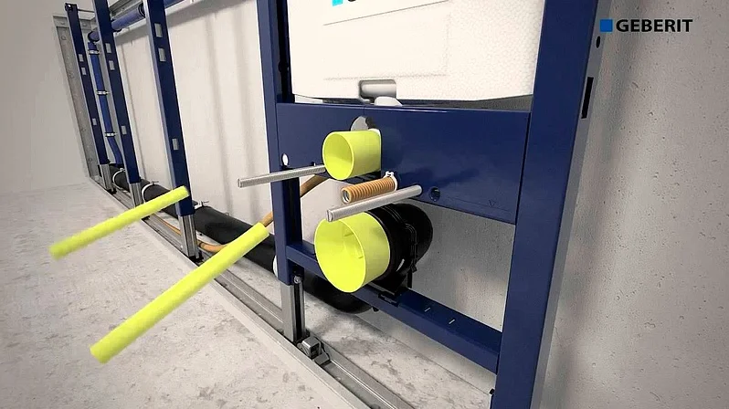 Инсталляция Geberit Omega 12 111.003.00.1 для унитаза, низкая - Gidratop.ru изображение