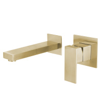 Смеситель ABBER Daheim AF8212G для раковины скрытого монтажа, золото матовое - Gidratop.ru изображение