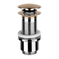 Gessi  автоматический донный клапан ldquo;StopGo для раковины без перелива, цвет Copper PVD - Gidratop.ru изображение