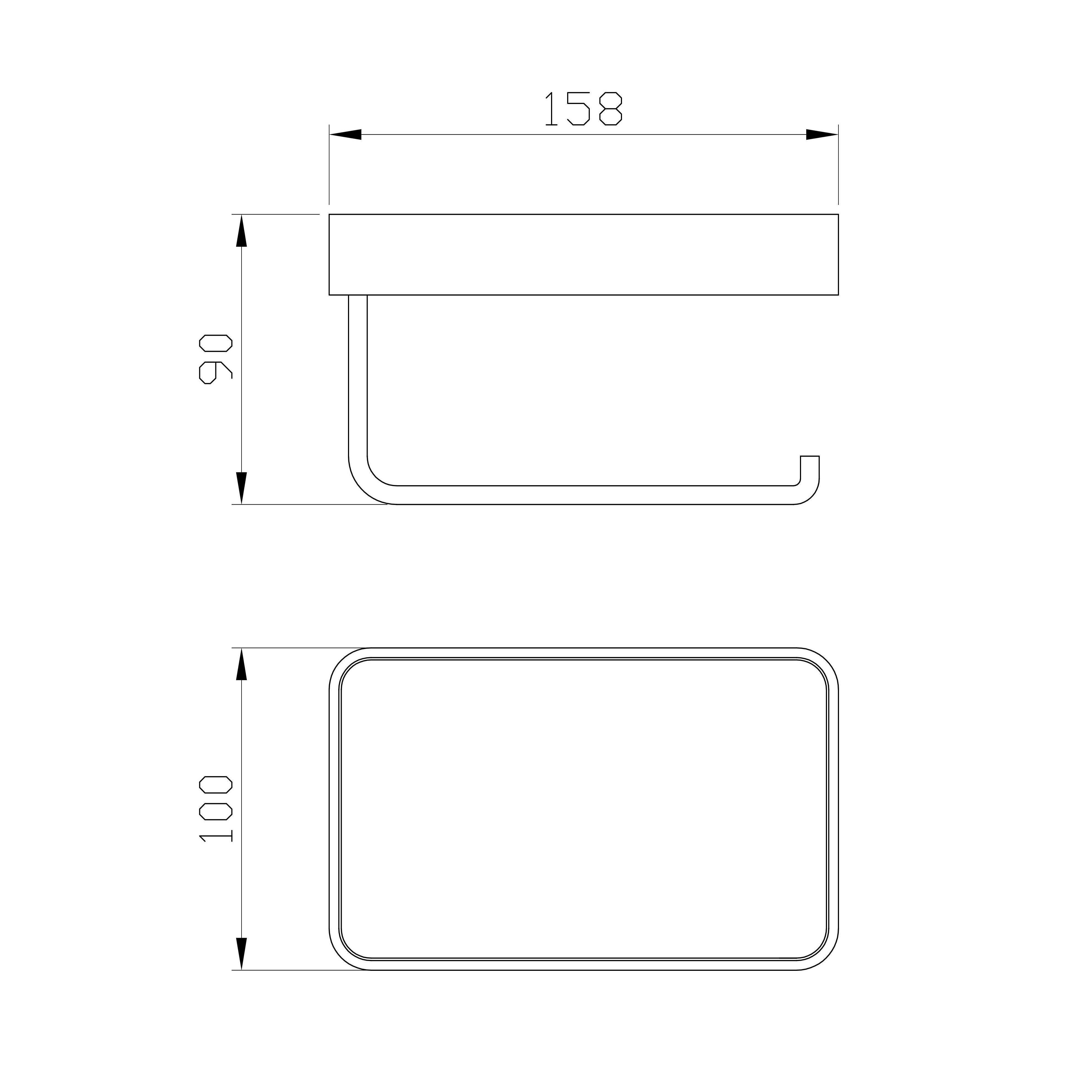 Держатель для туалетной бумаги с полкой WONZON & WOGHAND ROMA, Бронза (WW-7236) - Gidratop.ru изображение