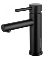 Смеситель для раковины WONZON & WOGHAND, Черный матовый (WW-H9089-MB) - Gidratop.ru изображение