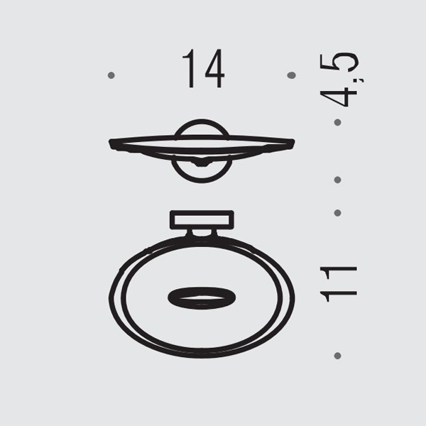 Colombo Plus Мыльница подвесная, цвет: цвет: чёрный матовый - Gidratop.ru изображение