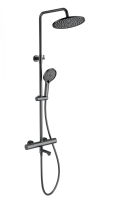 Душевая система с термостатом WONZON & WOGHAND, Темный графит (WW-B3069-BGG) - Gidratop.ru изображение