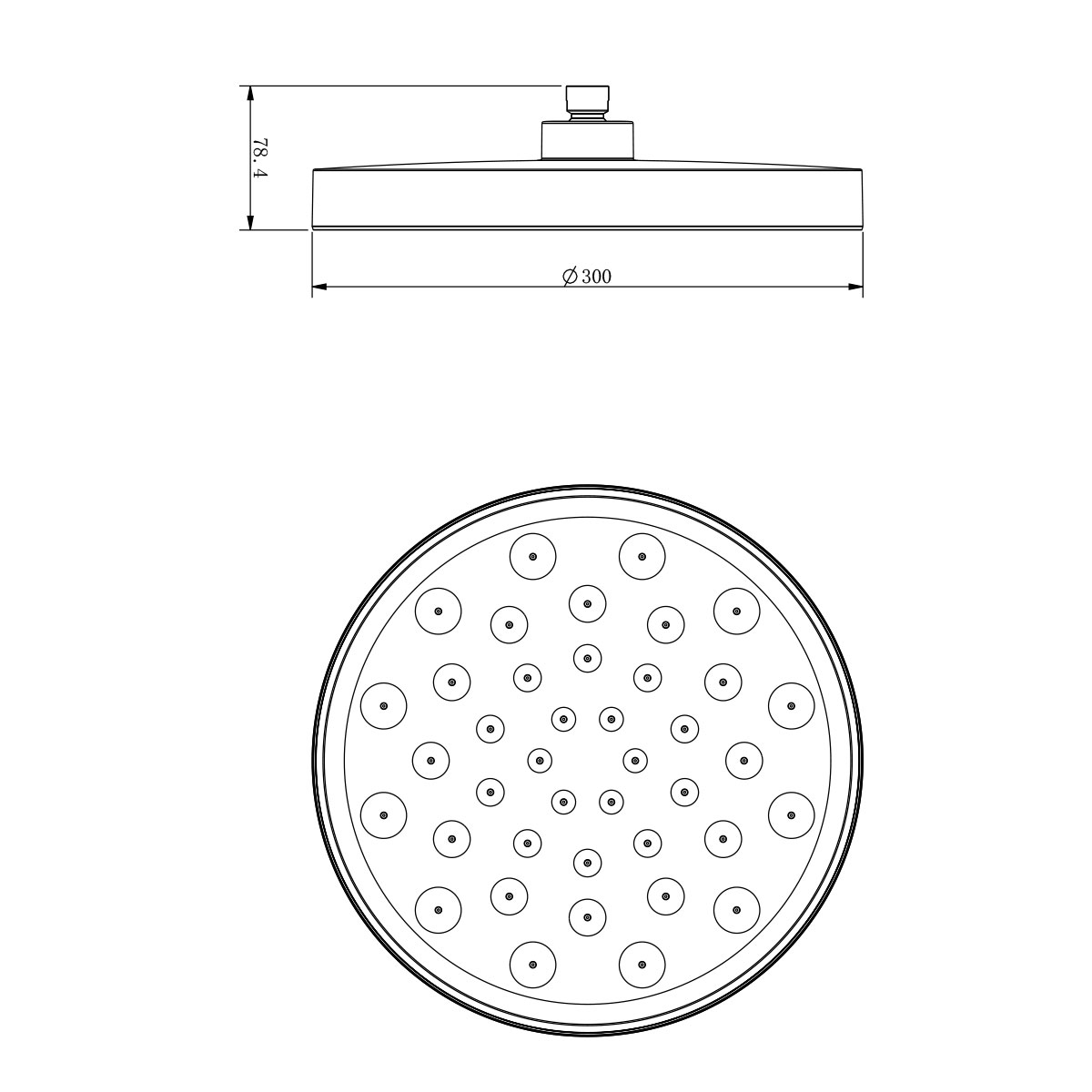 Комплект Inspire VSHH-3I2AHCH, верхний душ с держателем, ручной душ с шлангом, хром - Gidratop.ru изображение