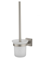 Туалетный ершик в комплекте WONZON & WOGHAND POLO, Брашированный никель (WW-8919-BN) - Gidratop.ru изображение