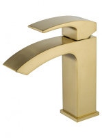 Смеситель для раковины WONZON & WOGHAND FIT, Брашированное золото (WW-88139009-BG) - Gidratop.ru изображение