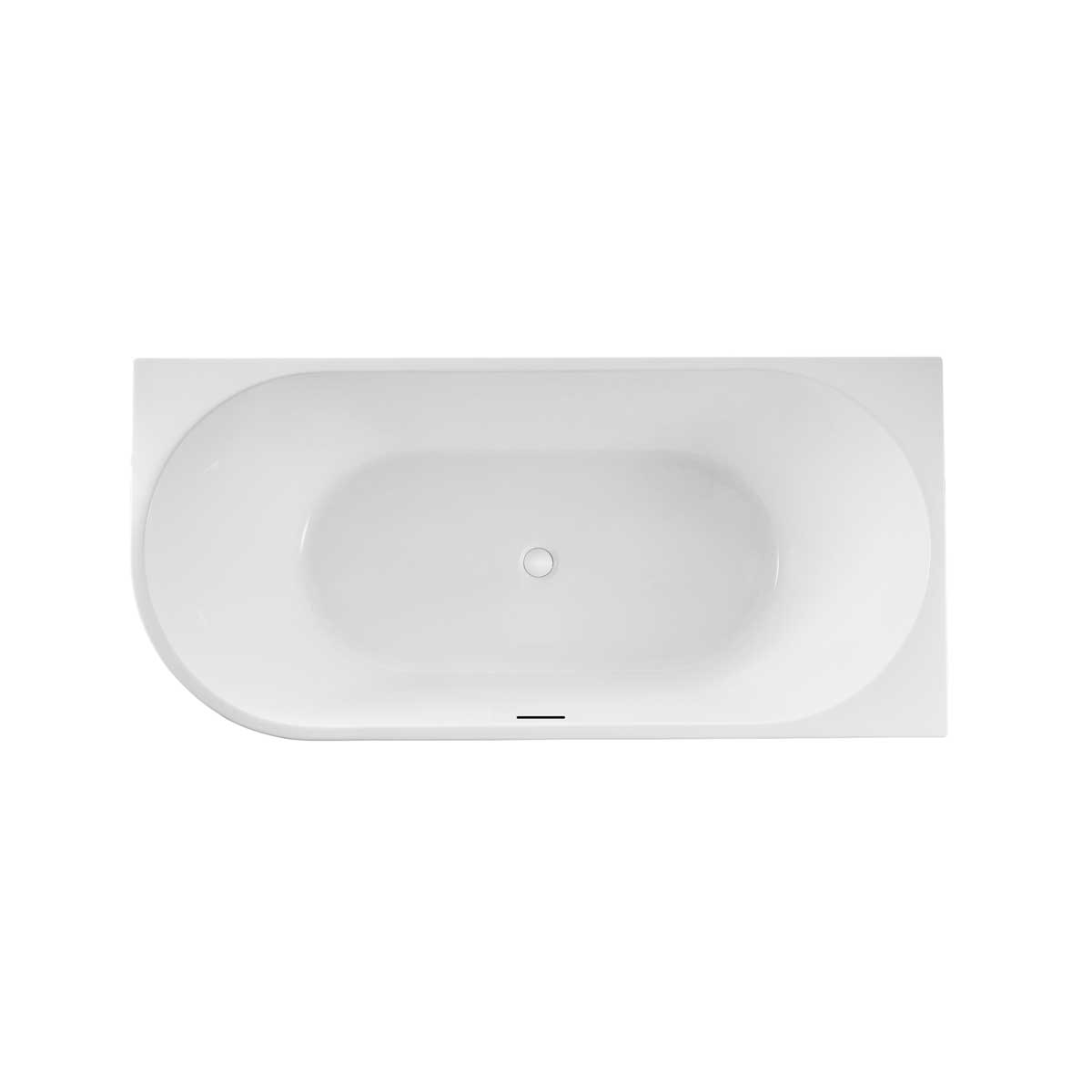Ванна акриловая Vincea VBT-402-1700R, 1700*800*580, цвет белый, правая, слив-перелив в комплекте - Gidratop.ru изображение