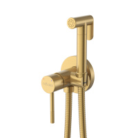 RELAX-DIF-BORO Гигиенический душ со смесителем, брашированное золото - Gidratop.ru изображение
