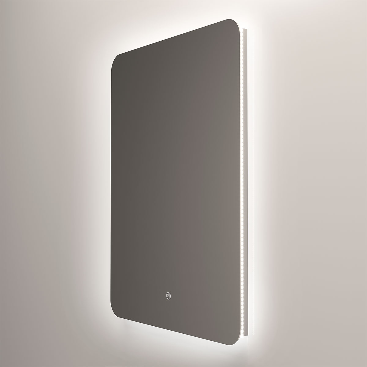 Зеркало LED VLM-3BE600 600х800 c сенсорным выключателем и диммером - Gidratop.ru изображение