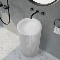 Раковина отдельностоящая ABBER Stein AS2501-H белая матовая - Gidratop.ru изображение