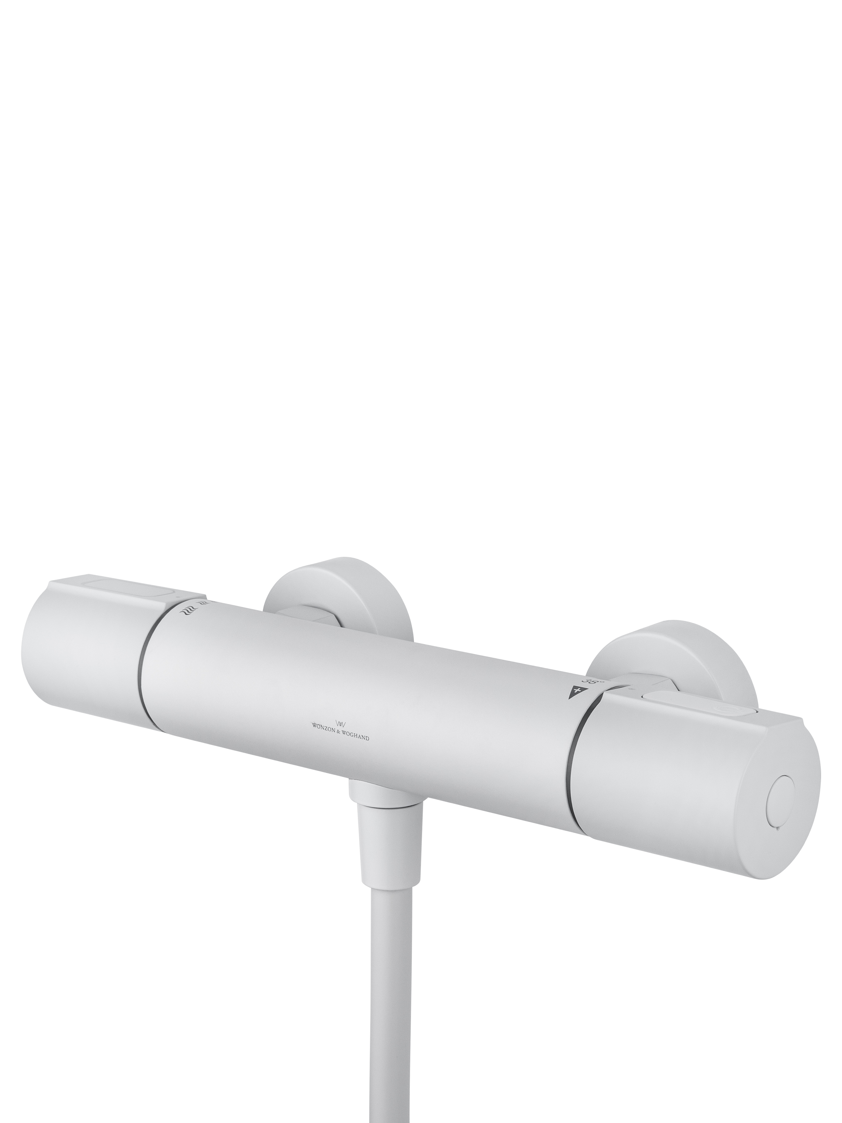 Смеситель для душа с термостатом WONZON & WOGHAND INN 2, Белый матовый (WW-A2006-A-MW) - Gidratop.ru изображение