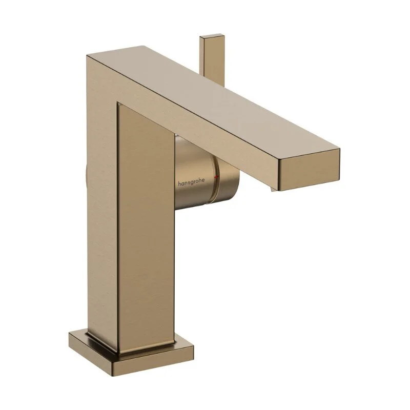 Смеситель для раковины Hansgrohe Tecturis E 73020140, с донным клапаном, цвет шлифованная бронза - Gidratop.ru изображение