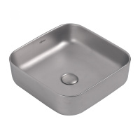 Раковина накладная ABBER Rechteck AC2211MS серебро матовое - Gidratop.ru изображение