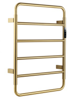 Полотенцесушитель электрический WONZON & WOGHAND WISMAR, Брашированное золото (WW-AL201-BG) - Gidratop.ru изображение