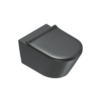 Catalano Zero Унитаз подвесной 55*35, безободковый, цвет черный матовый - Gidratop.ru изображение