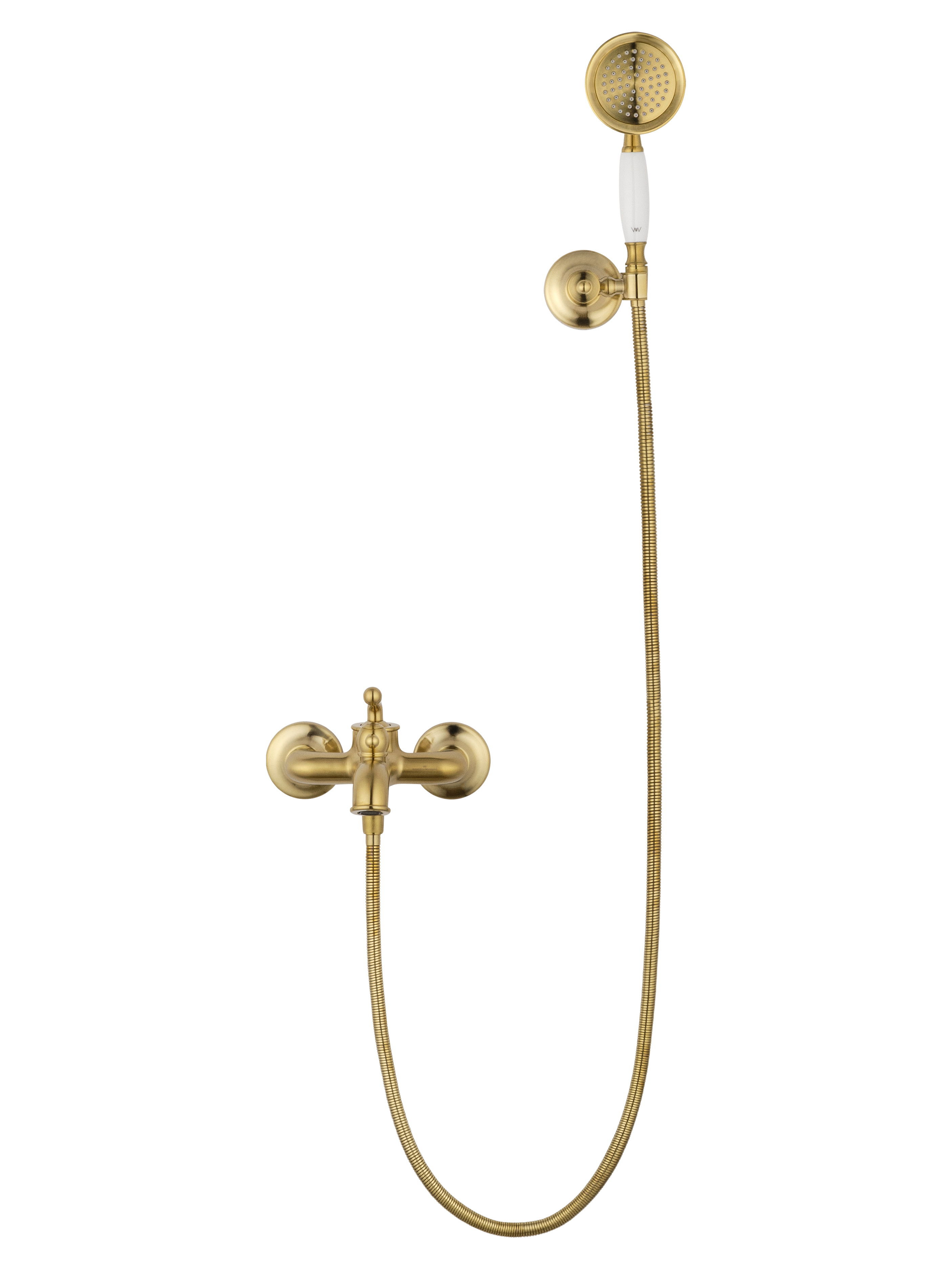 Смеситель для ванны с душем WONZON & WOGHAND STEAM, Брашированное золото (WW-88639008-BG) - Gidratop.ru изображение