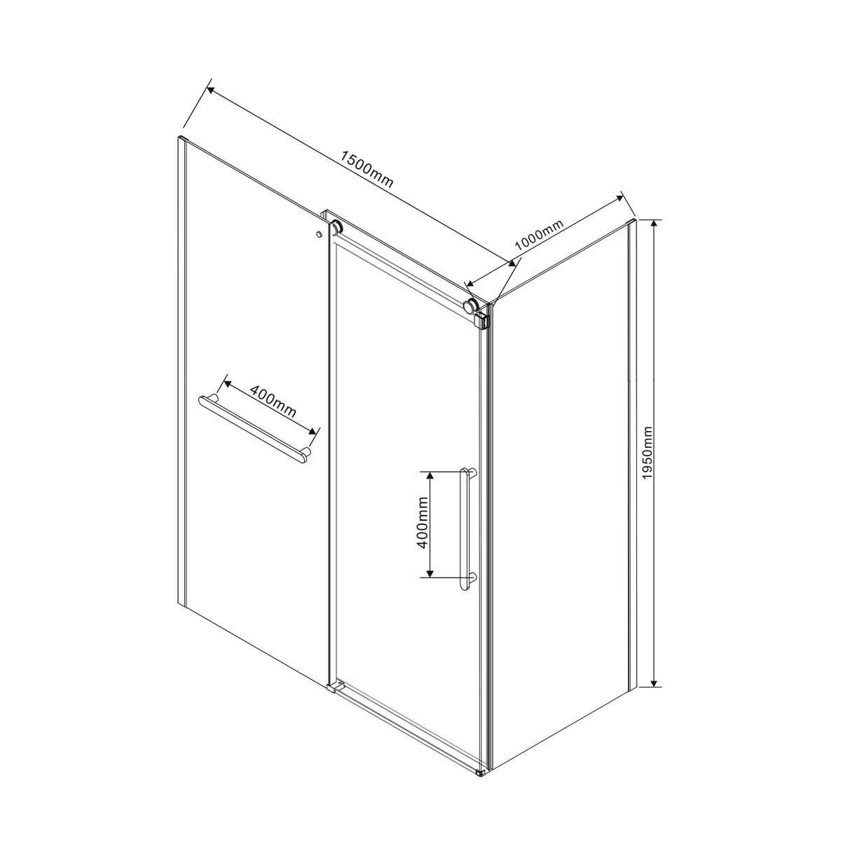 Душевой уголок Como Soft VSR-1CS1015CL, 1500*1000, хром, стекло прозрачное - Gidratop.ru изображение