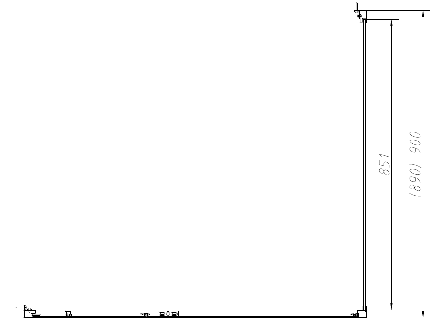Душевой уголок Slim-N VSR-4SNP9010CLGM, 1000*900, вороненая сталь, стекло прозрачное - Gidratop.ru изображение