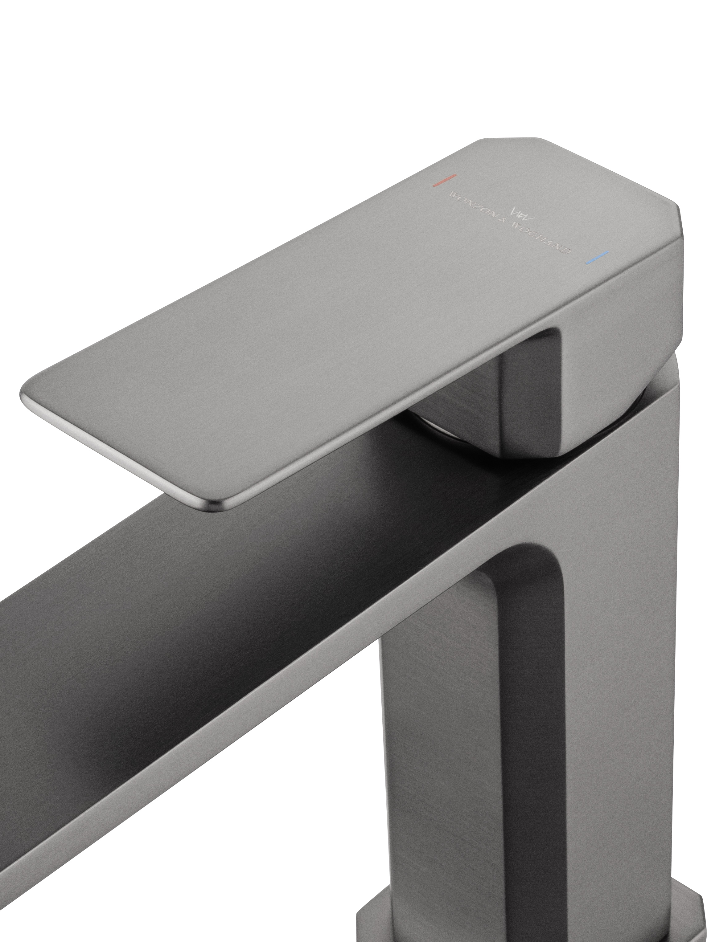 Смеситель для раковины WONZON & WOGHAND DIAMOND, Темный графит (WW-88139011-BGM) - Gidratop.ru изображение