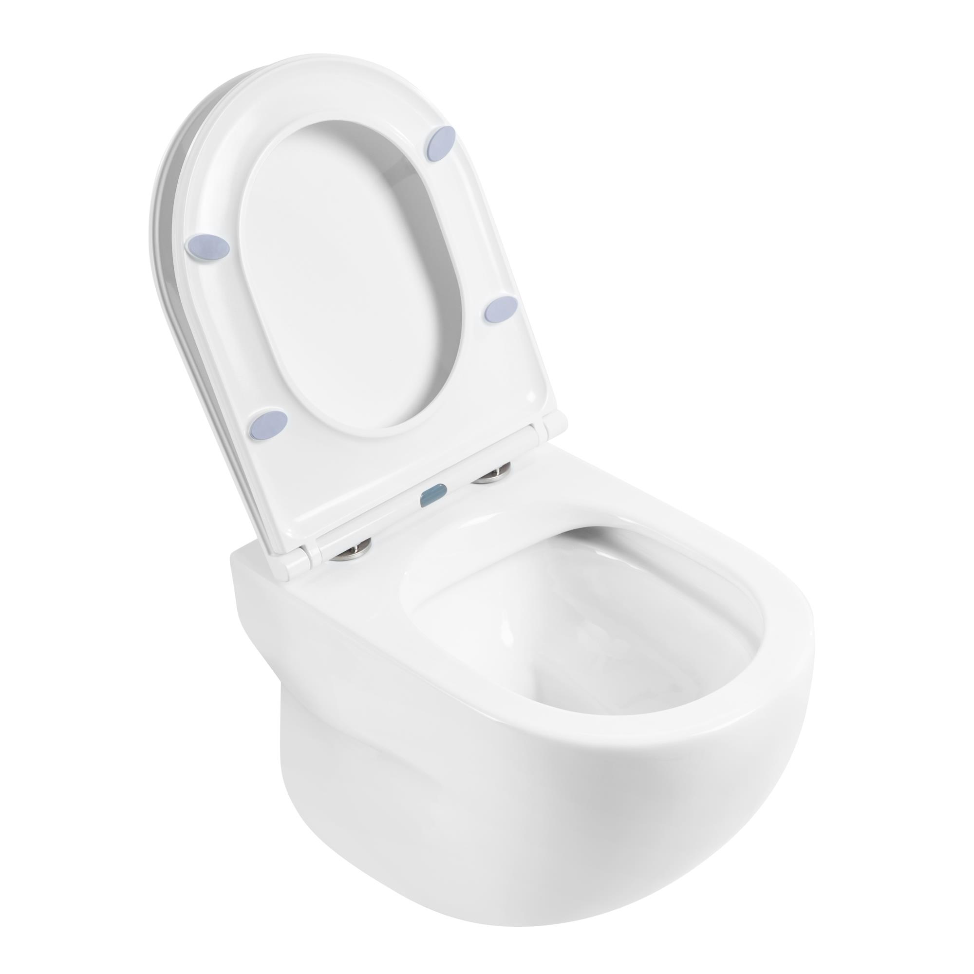 Унитаз подвесной безободковый BelBagno ONDA BB066CHR/BB870SC - Gidratop.ru изображение
