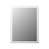 Зеркало с встроенным светильником и кнопочным выключателем SPC-GRT-600-800-LED-BTN, 12W, 220-240V, 600x30x800 - Gidratop.ru изображение