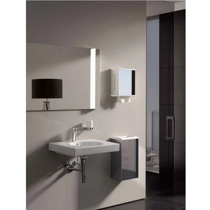 Диспенсер бумажных полотенец Keuco Collection Moll 12785010100, 28.5 см, алюминий серебристый анодированный/белый - Gidratop.ru изображение