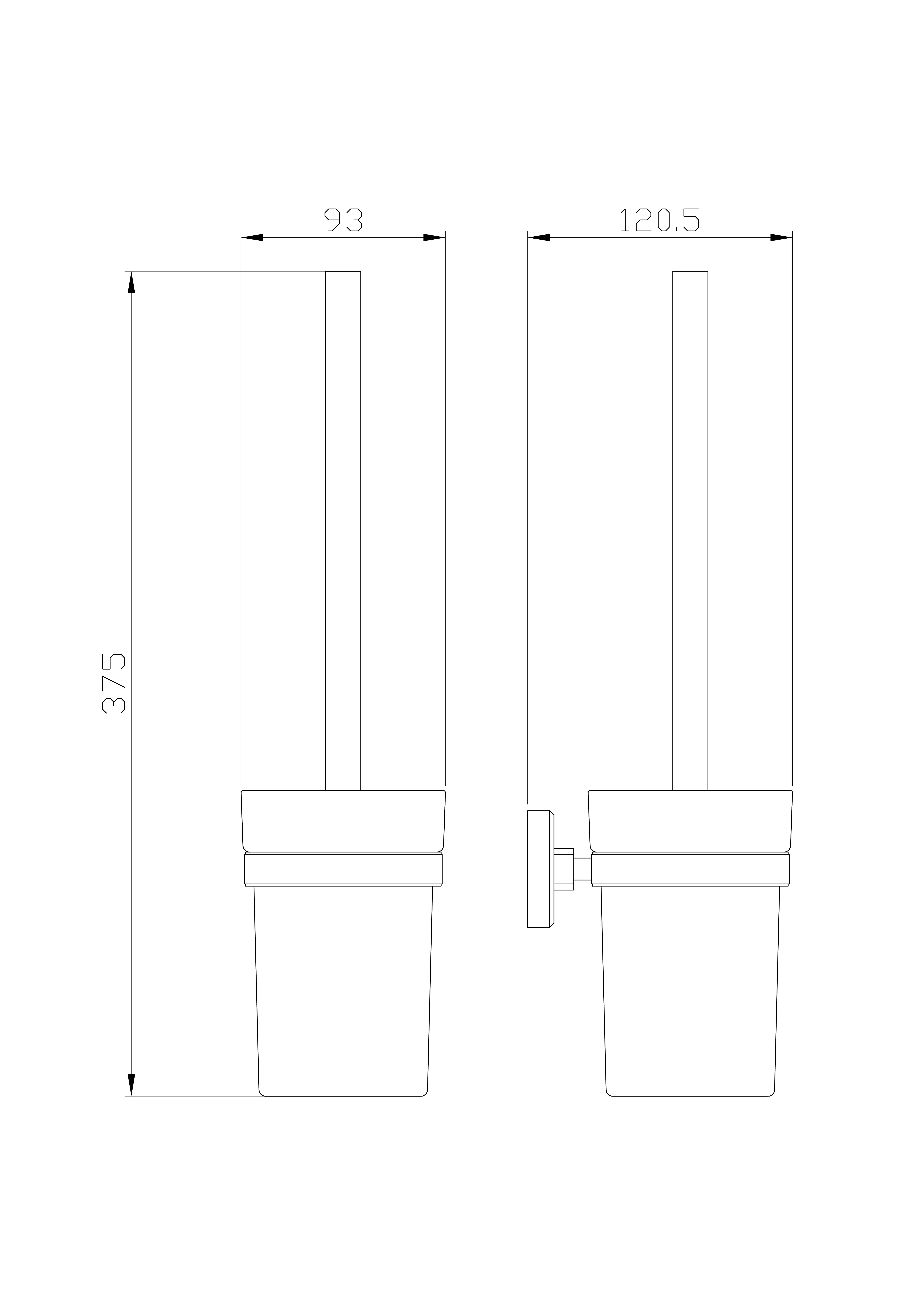 Туалетный ершик в комплекте WONZON & WOGHAND ROMA, Бронза (WW-7229) - Gidratop.ru изображение