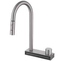 Смеситель ABBER Wasser Kreis AF8114SP для кухни с выдвижной лейкой, сатин
