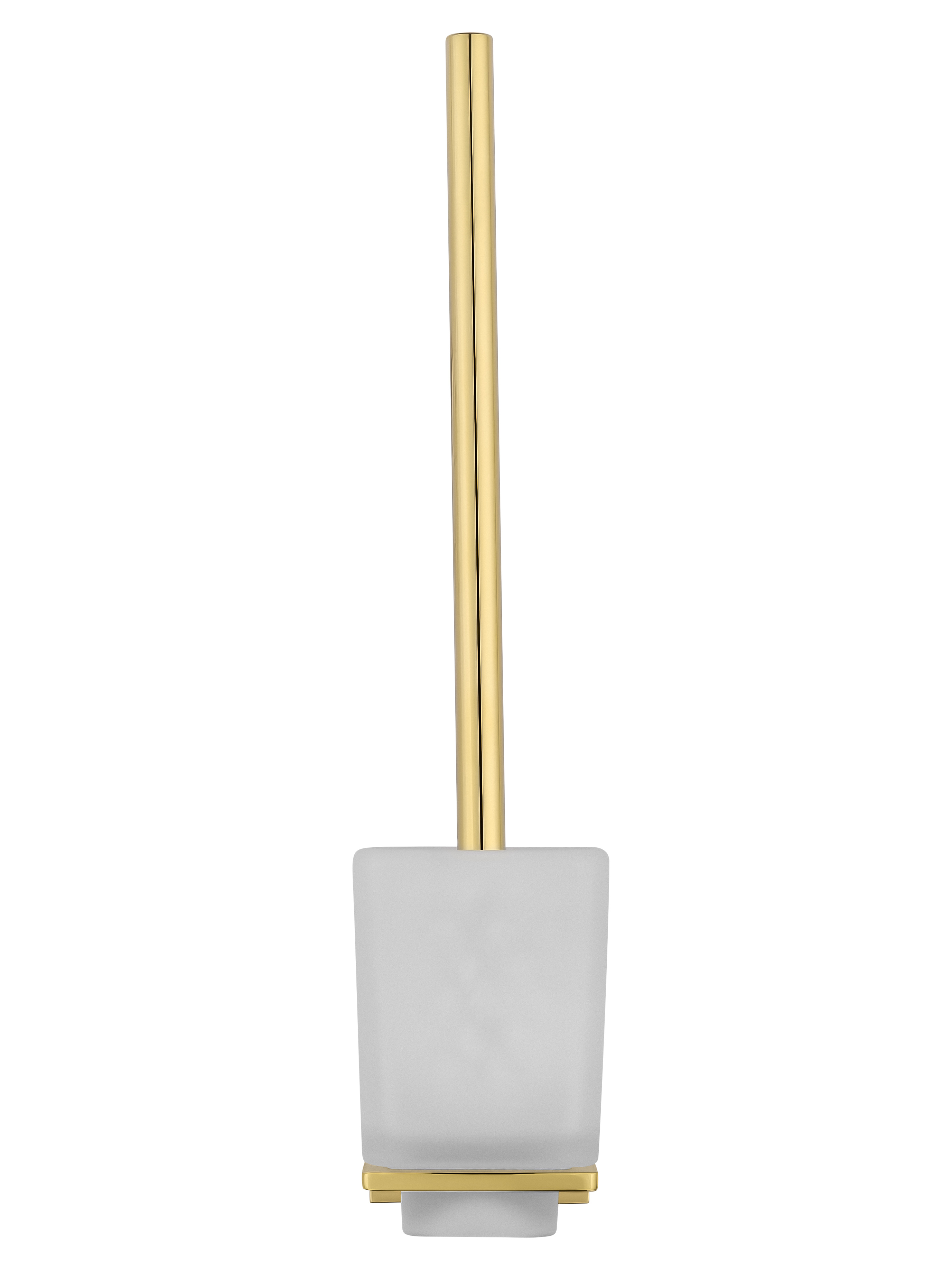 Туалетный ершик в комплекте WONZON & WOGHAND ECLIPSE, Глянцевое золото (WW-9129-LG) - Gidratop.ru изображение