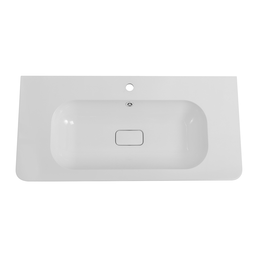 раковина из искусственного мрамора, 1000x480x132, CZR-1000/480-LV-MR-NV - Gidratop.ru изображение