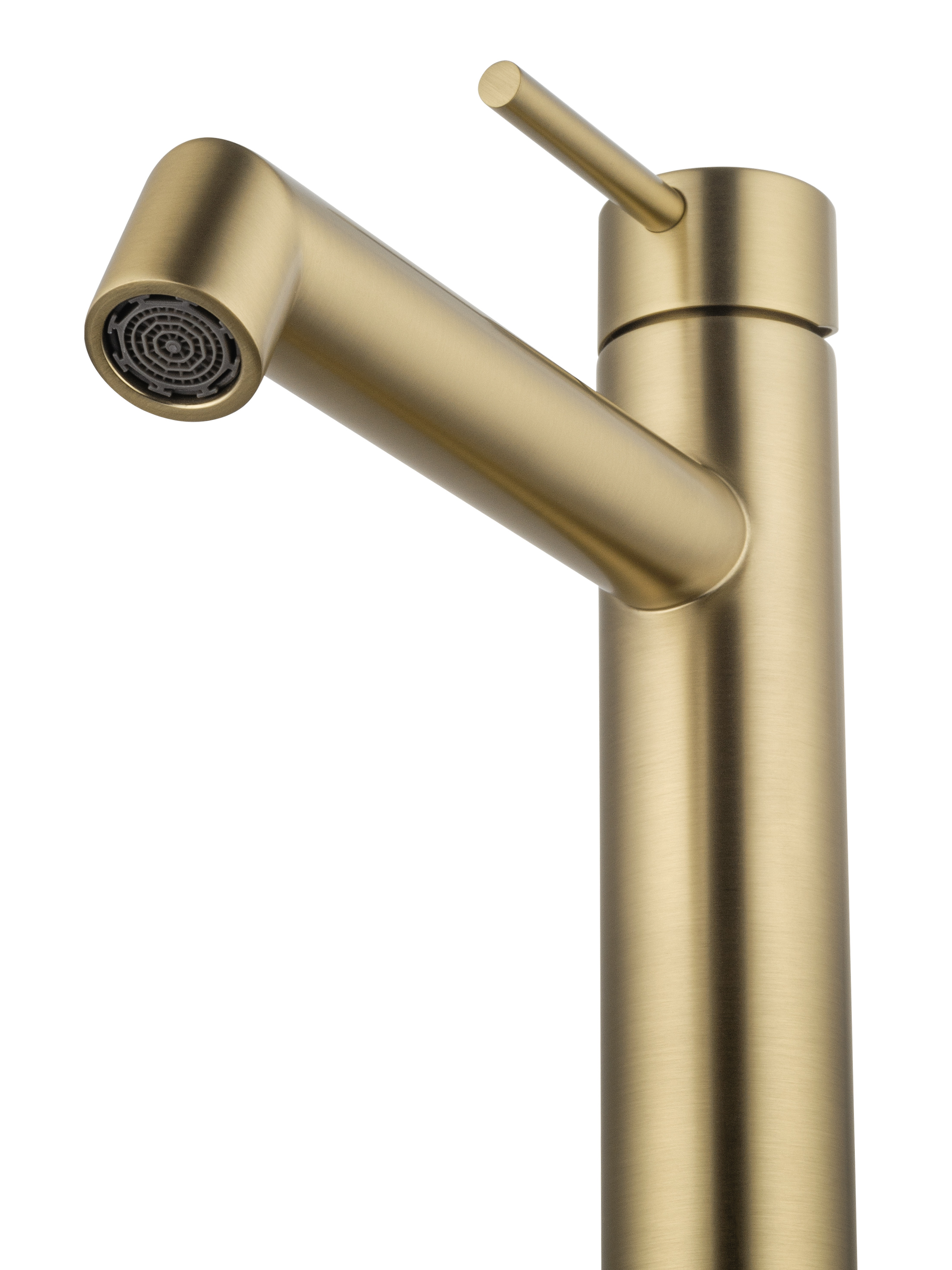 Смеситель для раковины высокий WONZON & WOGHAND, Брашированное золото (WW-H1064-BG) - Gidratop.ru изображение