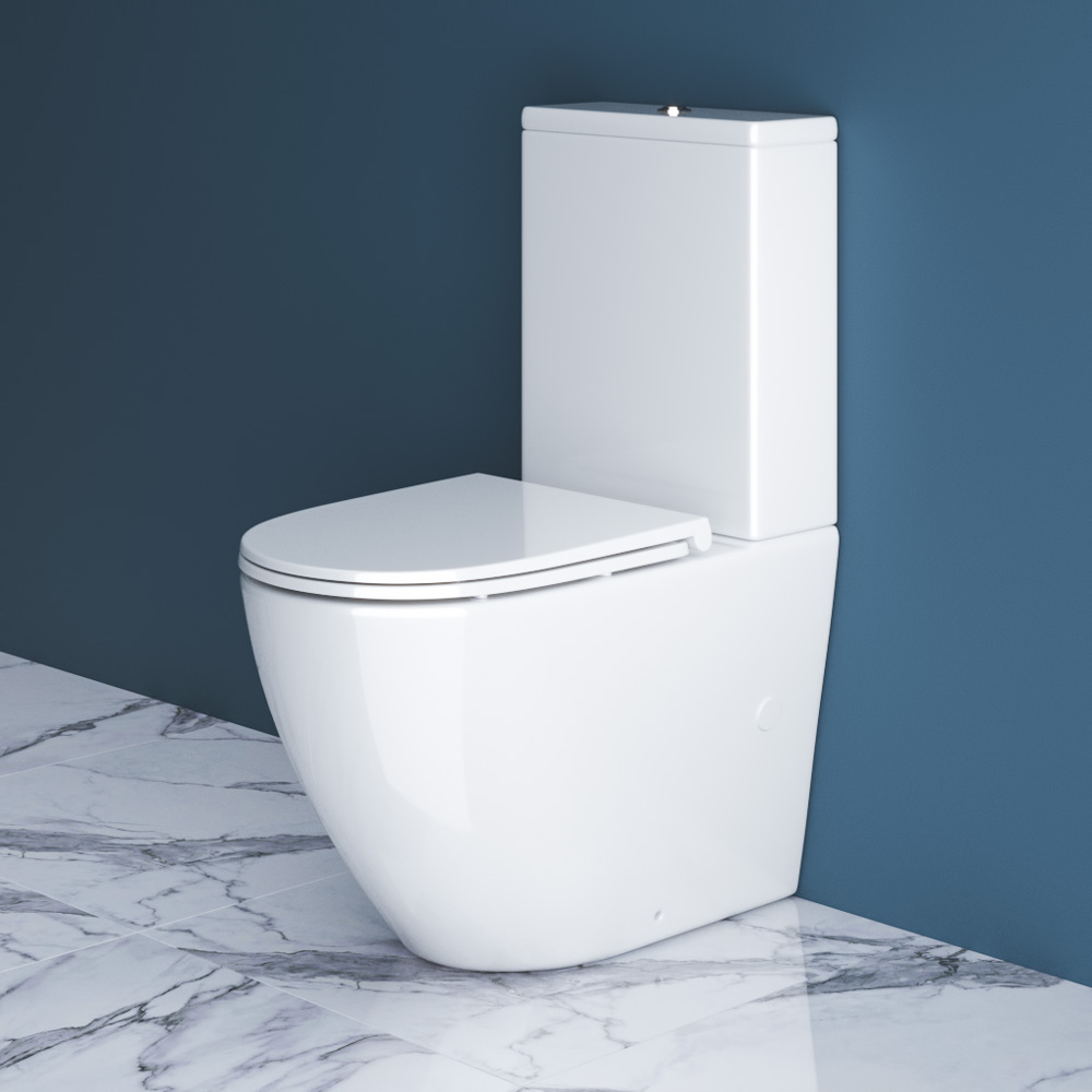 Унитаз-компакт безободковый BelBagno SFERA-R BB2141CPR/BB870SC - Gidratop.ru изображение