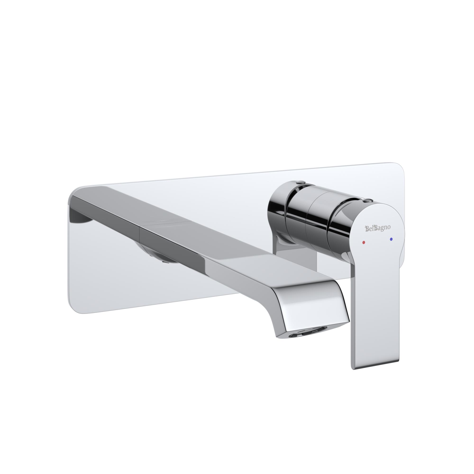 AURORA Смеситель для раковины встраиваемый с внутренней частью, без донного клапана, хром AURORA-BLVM-CRM-W0 - Gidratop.ru изображение