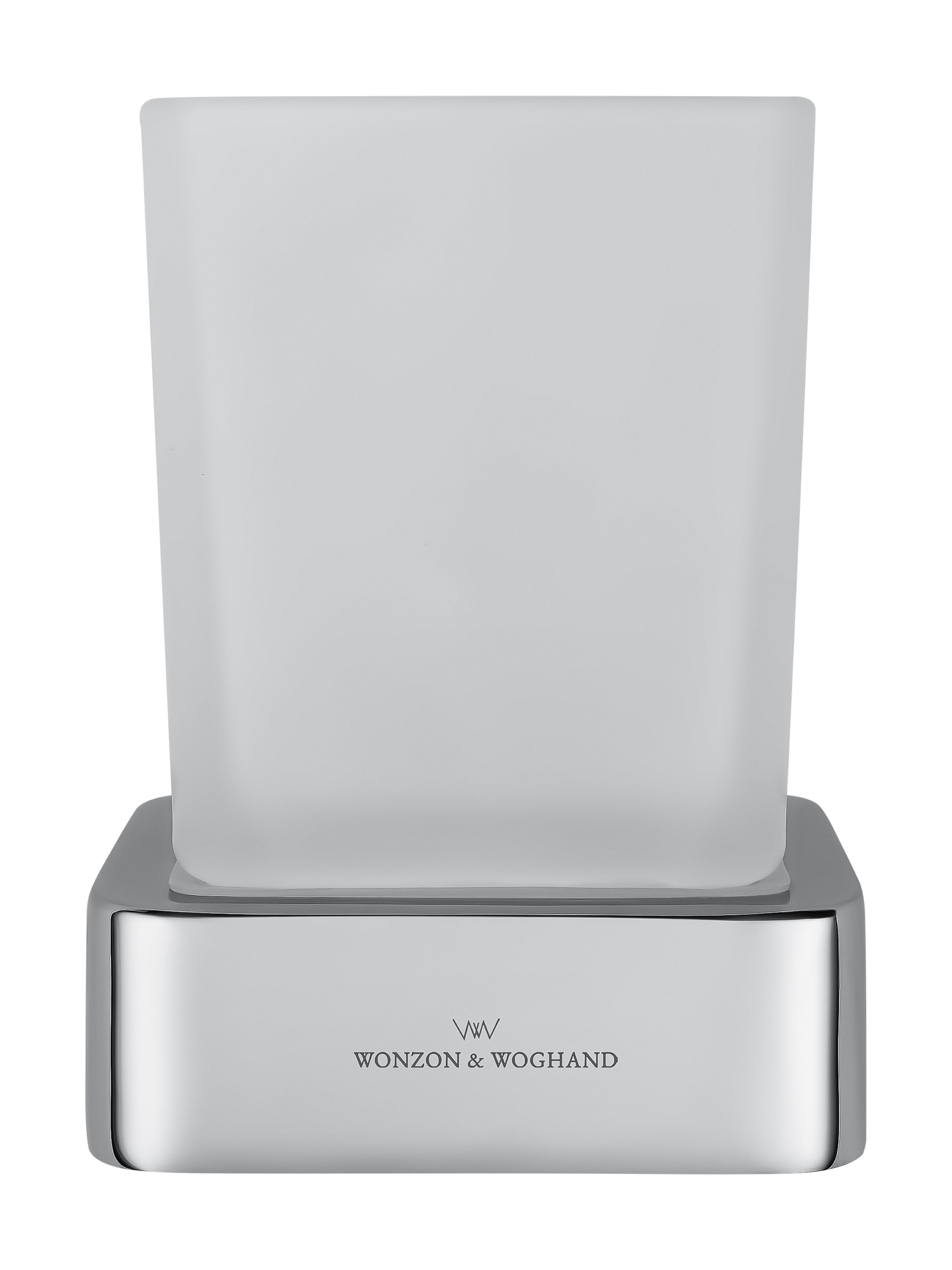 Стакан для зубных щеток с держателем WONZON & WOGHAND LOTTE, Хром (WW-8321) - Gidratop.ru изображение