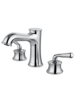 Смеситель для раковины на 3 отверстия WONZON & WOGHAND STEAM, Хром (WW-88159008-CR) - Gidratop.ru изображение