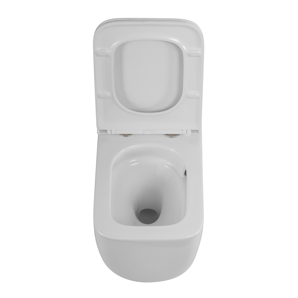 LUCE-TOR Унитаз подвесной безободковый с сиденьем дюропласт soft close, BB076CH-TOR/SC - Gidratop.ru изображение