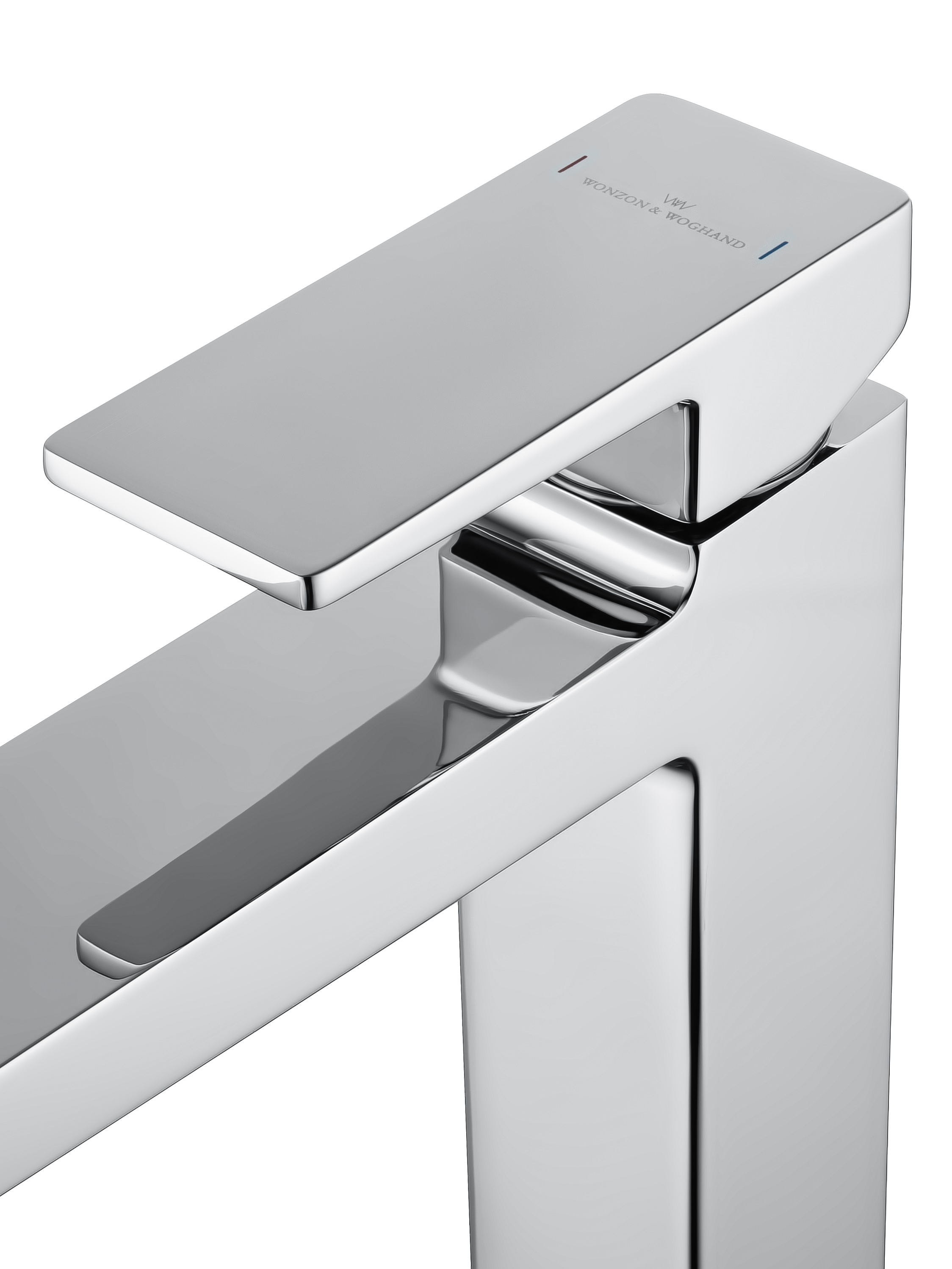 Смеситель для раковины высокий WONZON & WOGHAND CUBE 2.0, Хром (WW-88019068-CR) - Gidratop.ru изображение