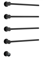 Полотенцесушитель электрический встраиваемый WONZON & WOGHAND HAMBURG, Черный матовый (WW-AL314-MB) - Gidratop.ru изображение