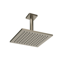 Gessi Emporio shower верхний душ потолочный, поворотная с шарниром, с защитой от известкового налёта, цвет: Finox Brushed Nickel - Gidratop.ru изображение