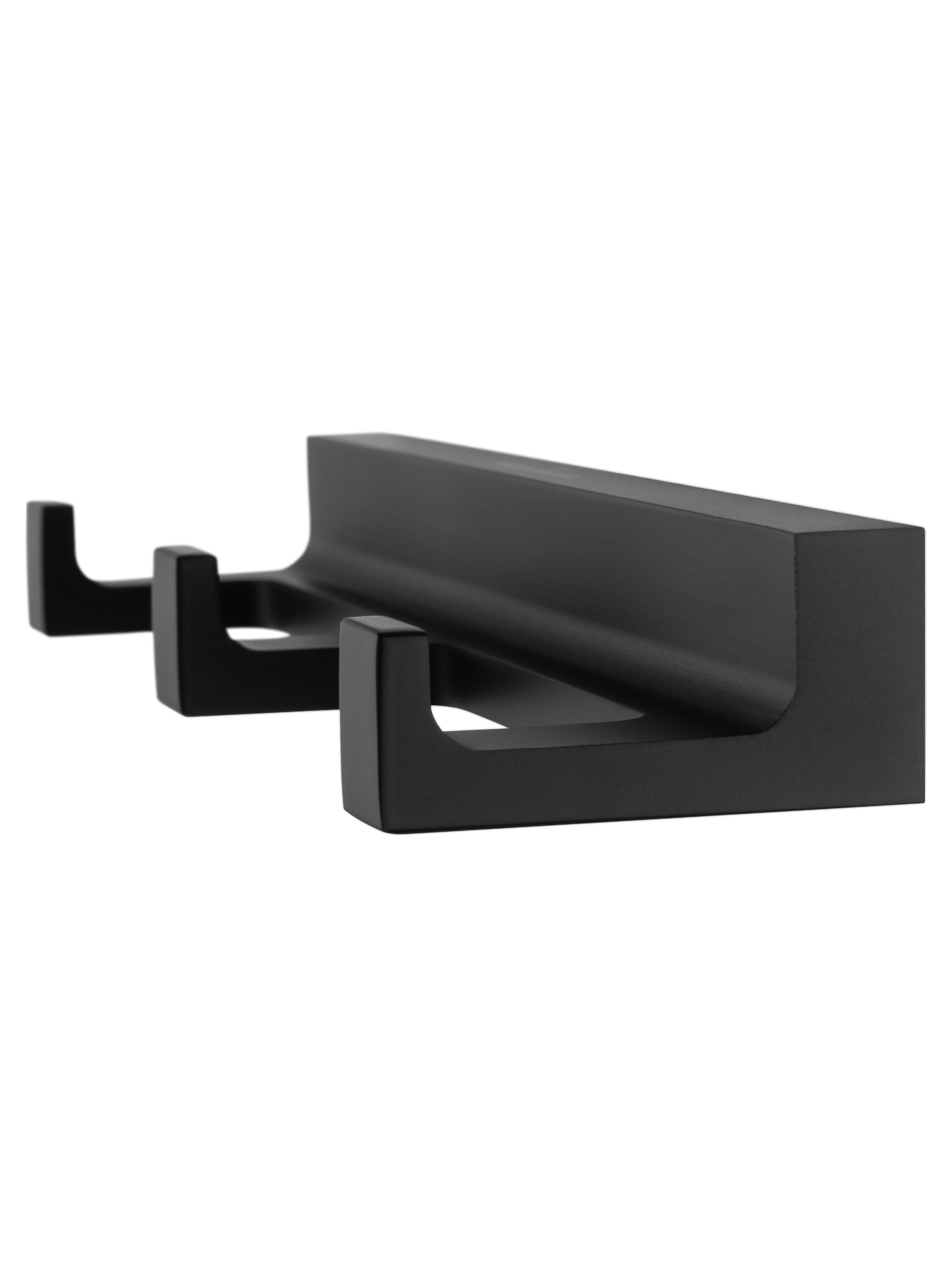 Вешалка с 3 крючками для ванной WONZON & WOGHAND ECLIPSE, Черный (WW-9135-BL) - Gidratop.ru изображение