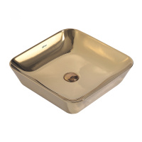 Раковина накладная ABBER Rechteck AC2205GG золото - Gidratop.ru изображение