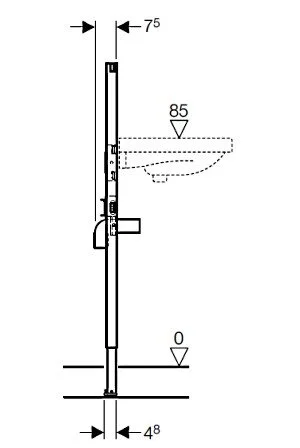 Инсталляция Geberit Duofix 111.434.00.1 для раковины - Gidratop.ru изображение