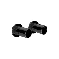 GESSI HABITO UNITO смеситель настенный встраиваемый, термостатический, с переключателем на 2 положения, внешняя часть, цвет Black Metal PVD